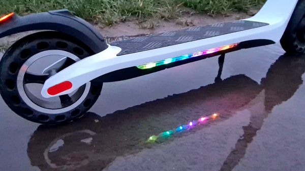 Nitrox Joy V2 electric scooter RGB LED lights underneath 1
