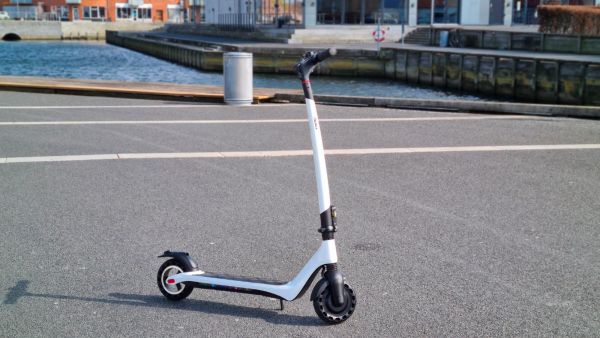 Nitrox Joy V2 electric scooter test by the waterfront 1