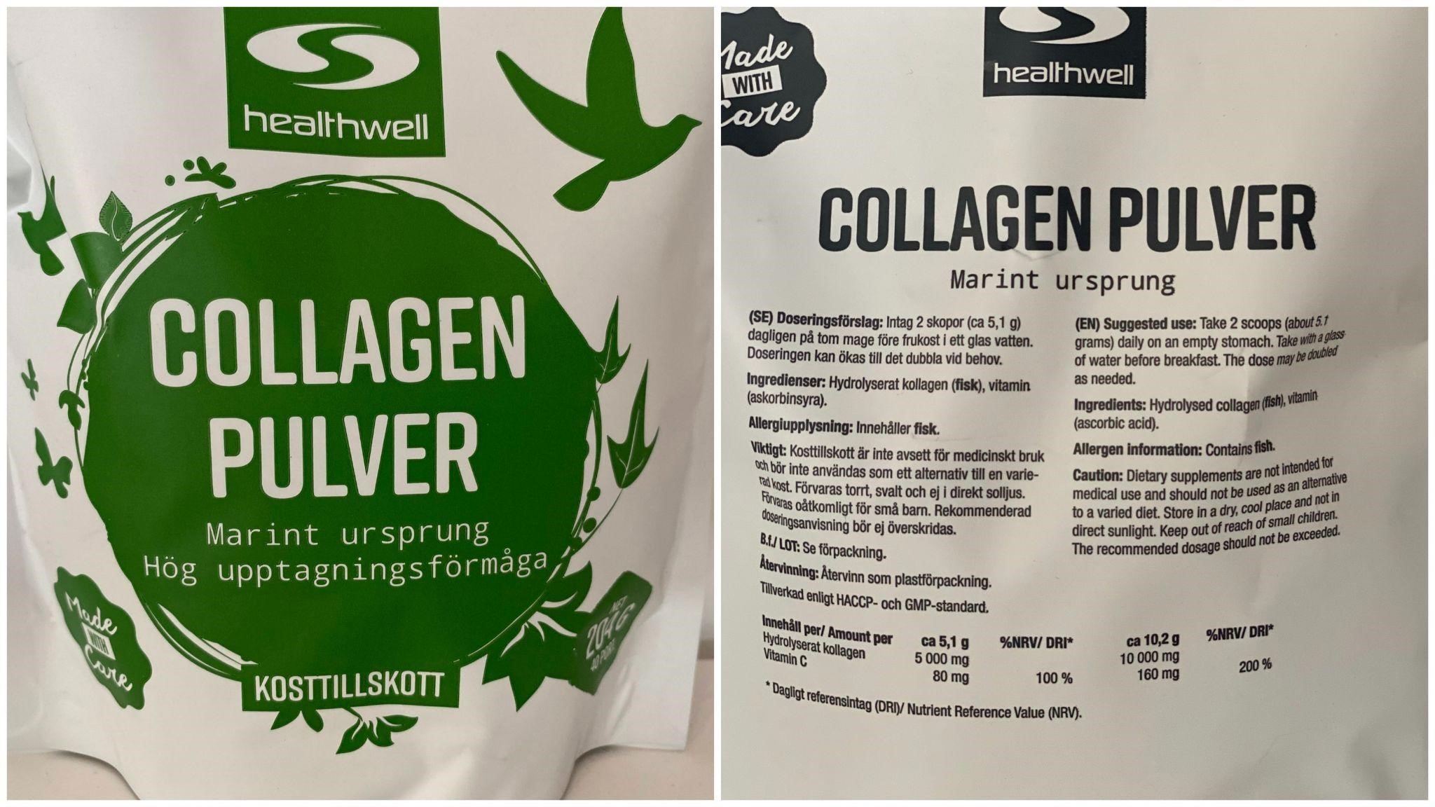 Healthwell Collagen Pulver Marin