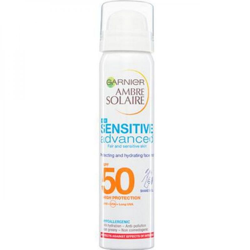 Garnier Ambre Solaire Sensitive Advanced Hydrating Face Protection Mist SPF 50