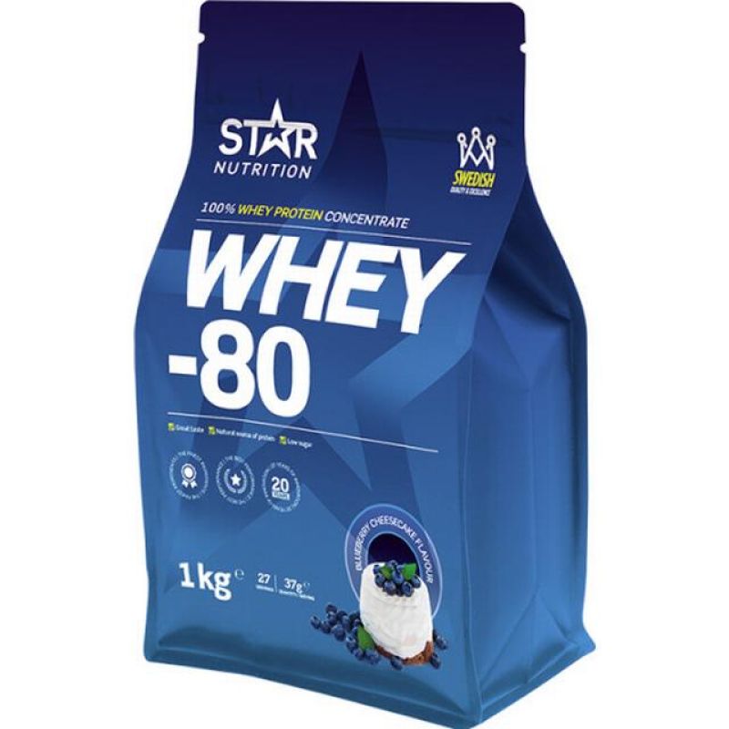 Star Nutrition Whey 80 Blueberry Cheesecake