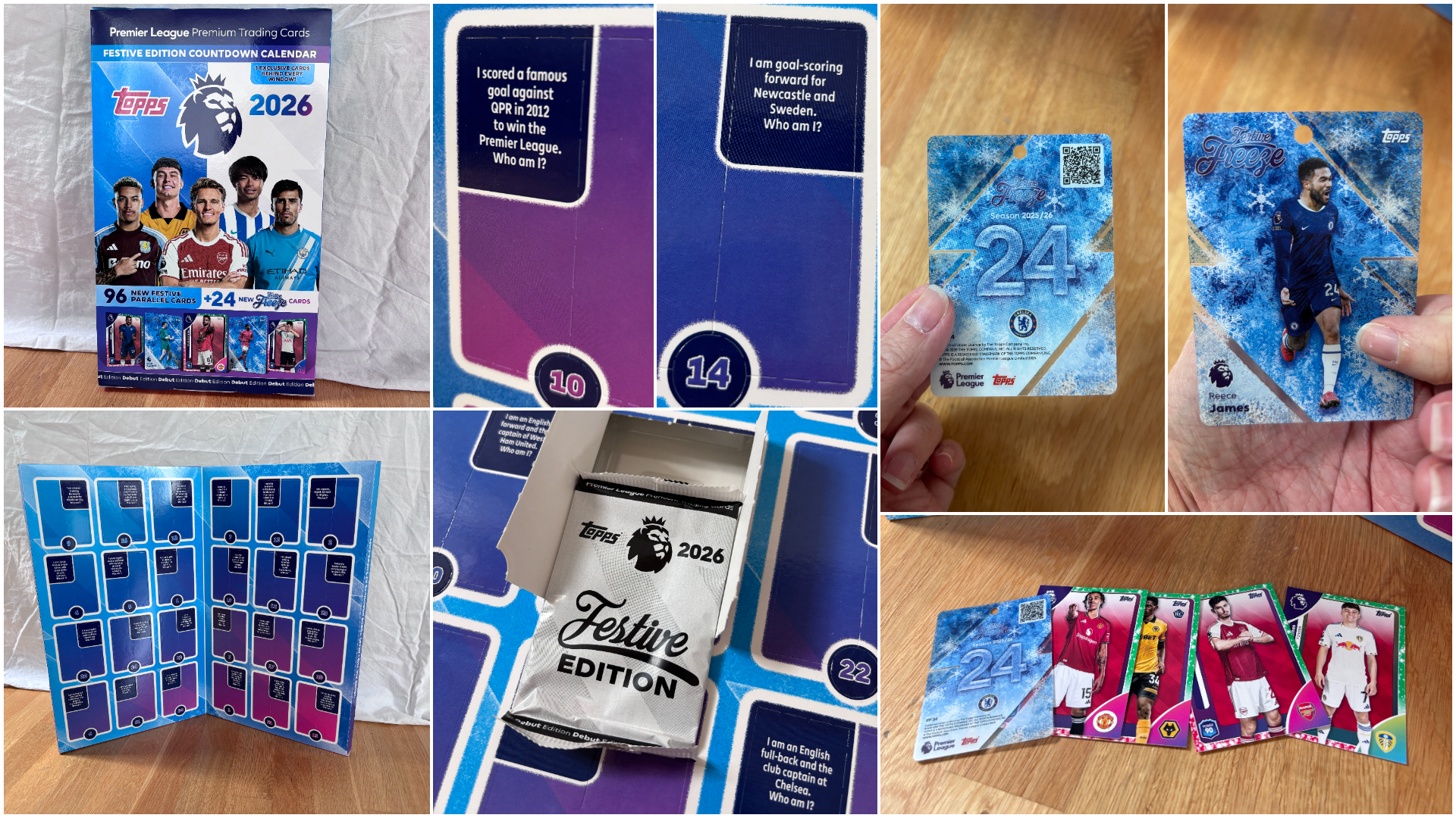 Topps Premier League Adventskalender med fotballkort 2026